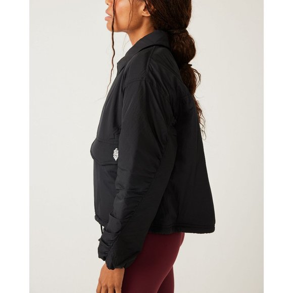 🎉LAST CHANCE🎉 FP MOVEMENT Off The Bleachers Coaches Jacket / Black - Picture 8 of 11